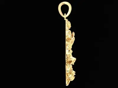 Luxury Dragon Phoenix Pendant Jewelry  1253 3D print model