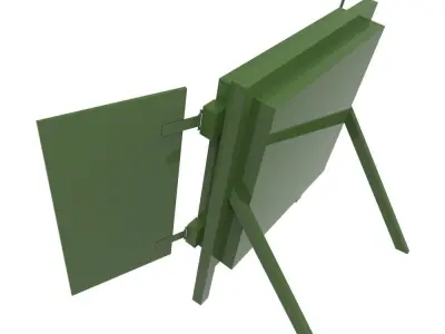 Archery Target Low-poly 3D model