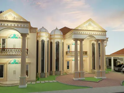 classic and magnificent house 3D model