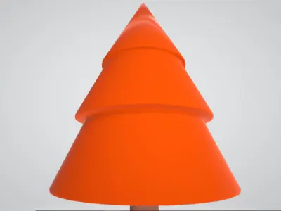 Christmas Tree Figurine Low poly Low-poly 3D model purchase