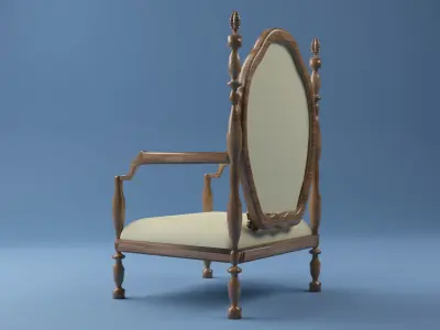 Luxury Chair 4K 3D model