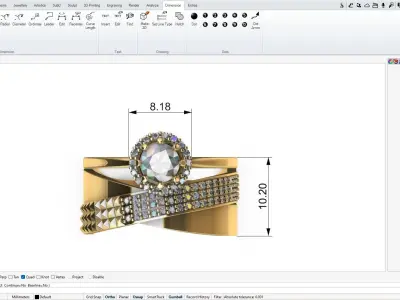 love Ring 3D print model