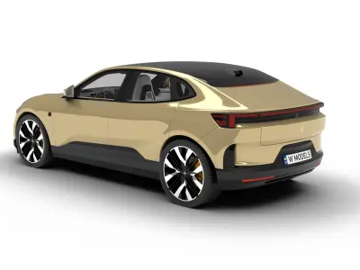 Polestar 4 2024 3d model  3D model