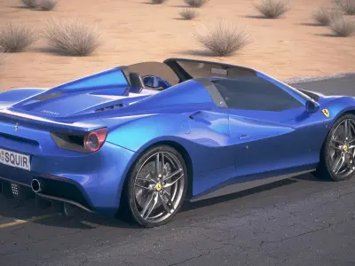 Ferrari 488 GTB Spider 2017 3D model