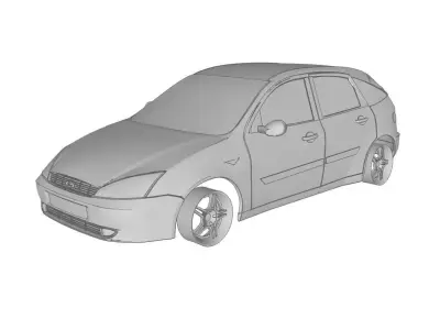 01 Ford Focus Ghia  3D print model