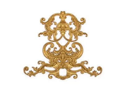 Classic decor ornament carved 63 3D model