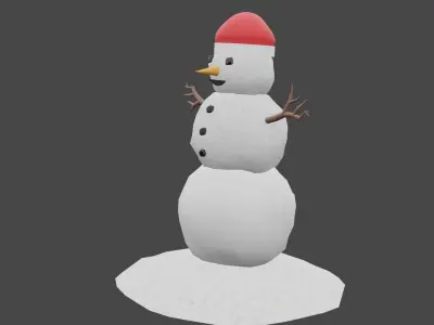 Snowman Free 3D model purchase
