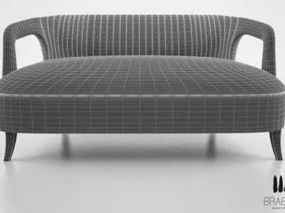 Brabbu Karoo 2 seat sofa 3D model