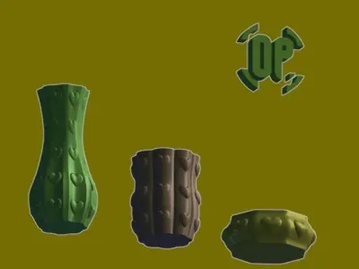 Classic Vase Style model heart tiles style Free 3D print model