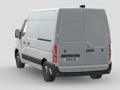 Renault Master L2H2 Panel Van 2020 Low-poly 3D model