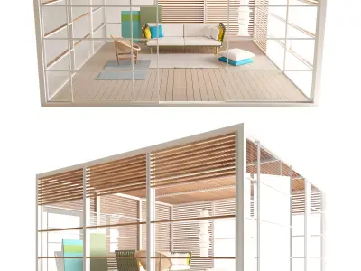 Kettal Pavilion XL Set 3D model