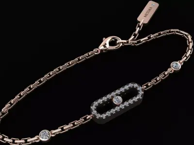 MESSIKA MOVE UNO PAVE 3D PRINTONG MODEL 3D print model