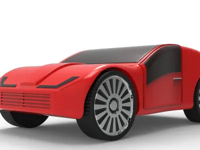 TOY CAR 03 Low-poly 3D model