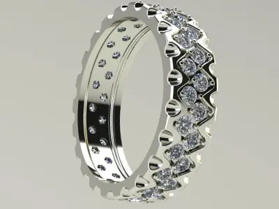 Womens Ring Ebish 3D print model