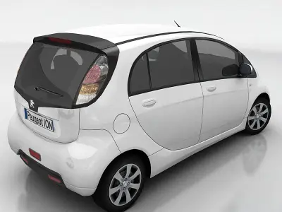 Peugeot ION Low-poly 3D model