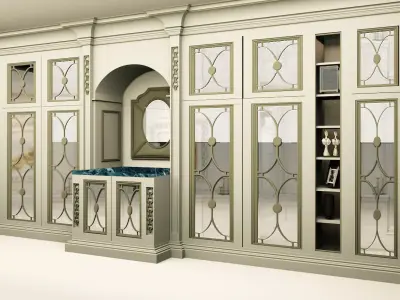 Dressing cabinet Free low-poly 3D model