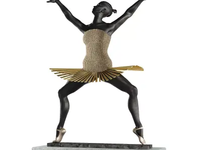 Bauhaus Grande Plie Sculpture 3D model