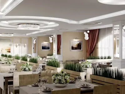 Banqueting hall 3D model