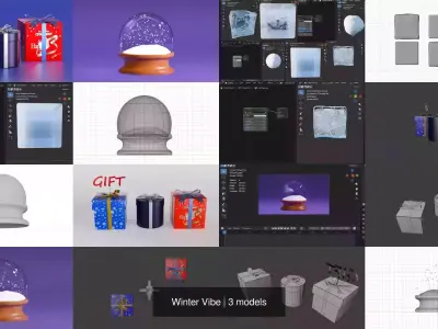 Winter Vibe 3D Model Collection
