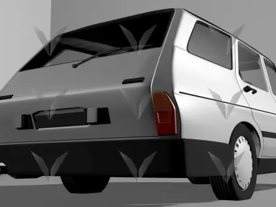 Renault 12 Toros Low-poly 3D model
