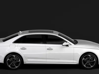 Audi A4 L 45 TFSI quattro S line B9 2016 3D model