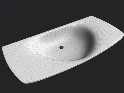 Bathroom Sink M07 Low-poly 3D model
