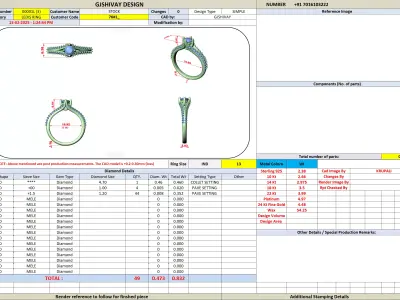 Luxury Twist Pave Diamond Engagement Ring CAD Design 3D print model