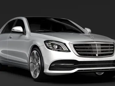 Mercedes Benz S 560 4MATIC W222 2018 3D model