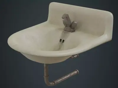 Sink 1B Low-poly 3D model