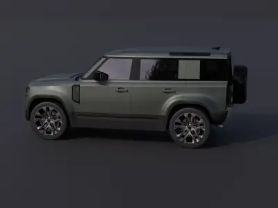 Generic Luxury SUV 8 Low-poly 3D model