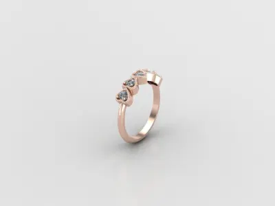 Solitaire Ring Version 1 SR31 3D model