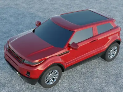 Range rover Evoque 2011 restyled 3D model