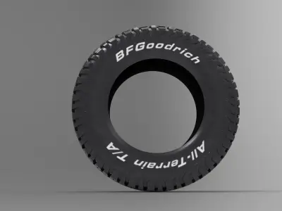 BF Goodrich All-Terrain Offroad Tire  3D model