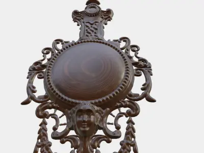 Wooden Clock Decor For Wood Carving 3D print model get