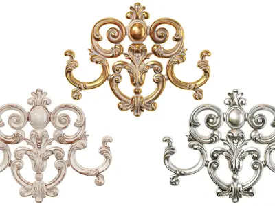 Classic carved 217 3D model