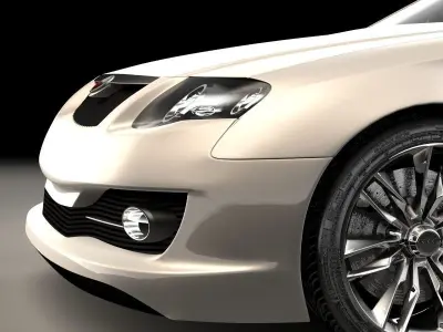 Generic sports car 02 3D model