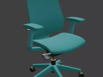 Modern Executive Office Chair High Detail 3D Model 3D model