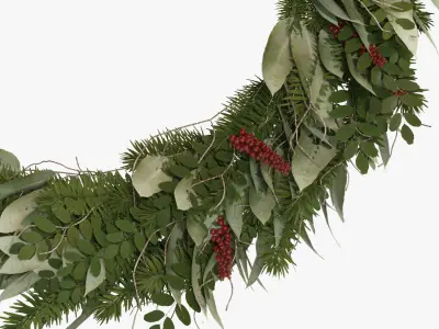 Christmas wreath 3D model