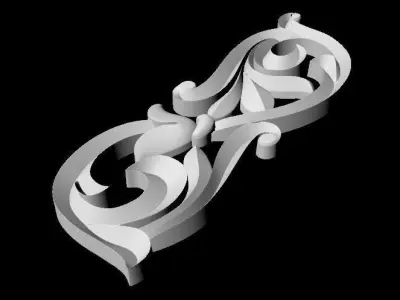 Decor for furniture 3D model 7
