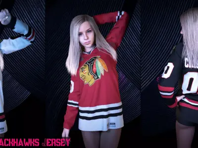 NHL Jersey 3D model