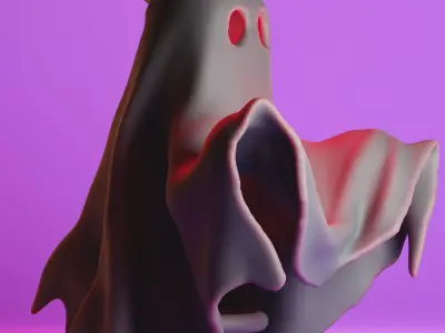 Finger Puppet - Ghost 3D print model
