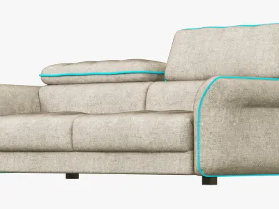 Hasta Sacramento sofa 3D model