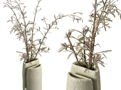 Decorative bouquet set 13 3D model