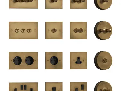 Switches and Sockets by deVOL 3D model