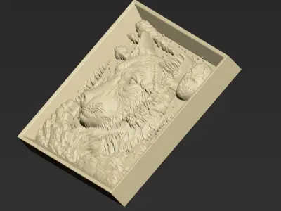 Wolf Head A17 3D print model