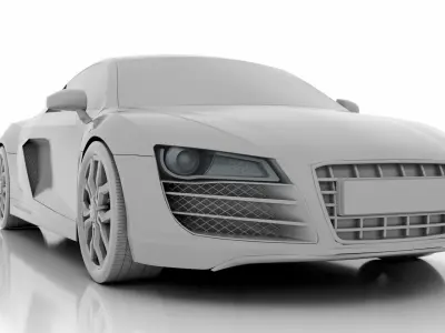 Audi R8 3d model 3D model