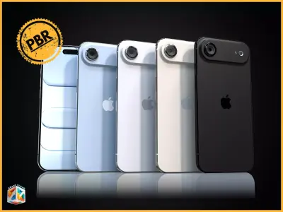iPhone Air - full 4 Colors Bundle 3D model