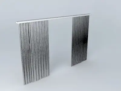 double curtain Free 3D model