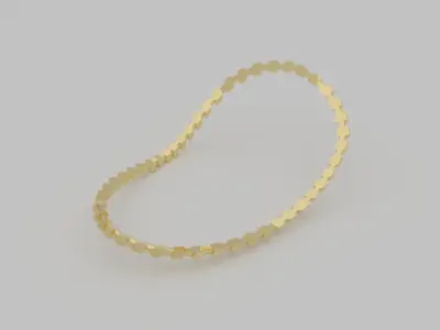 Golden Bracelet 3D model