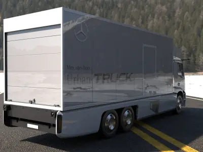 Mercedes Urban E-truck - Render Ready-unreal-vray-redshift 3D model
